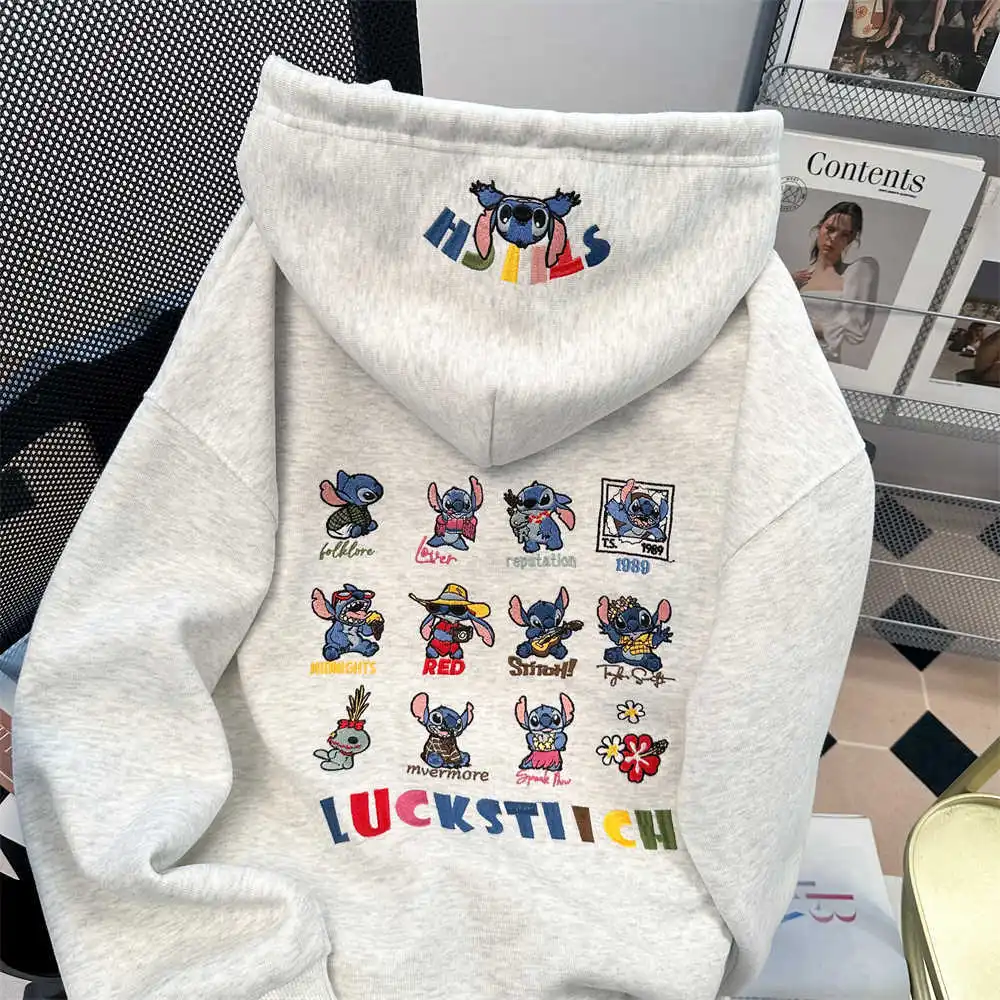 Толстовка с капюшоном и мультяшным принтом Disney в стиле хип-хоп Stitch, модная и универсальная свободная куртка для мужчин и женщин осенью и
Толстовка с капюшоном и мультяшным принтом Disney в стиле хип-хоп Stitch, модная и универсальная свободная куртка для мужчин и женщин осенью и