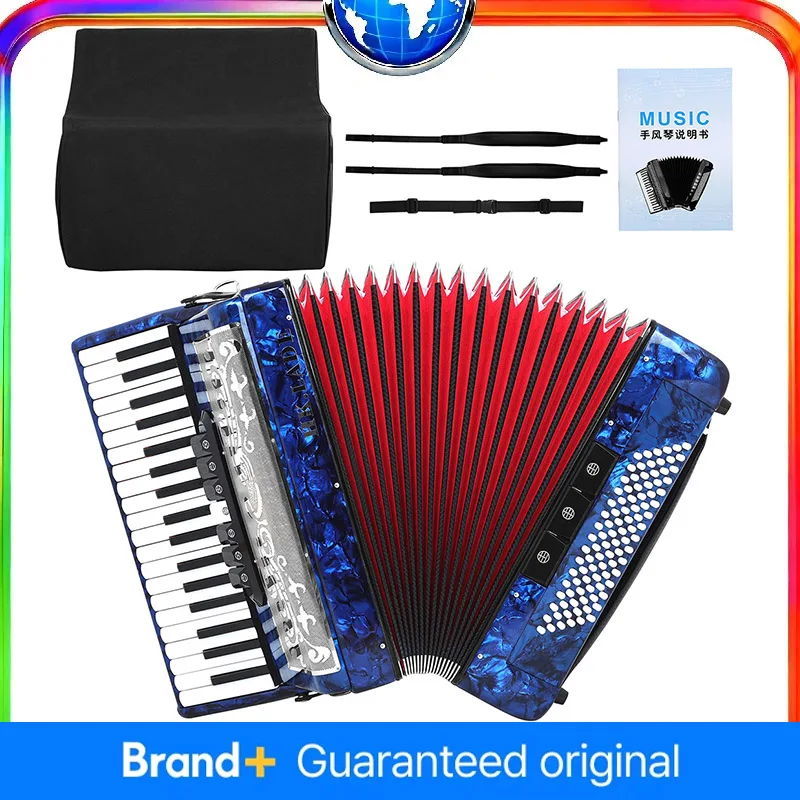 HK·LADE AH-180 pro 37-Key Bayan Accordion with 96 Bass Goatskin Bellows Anti-Slip Buttons And Metal Grille
HK·LADE AH-180 pro 37-Key Bayan Accordion with 96 Bass Goatskin Bellows Anti-Slip Buttons And Metal Grille