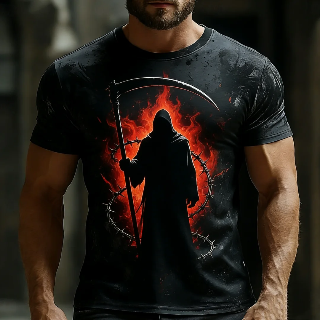 Fashion Killing Angel Graphic T Shirt For Men Gothic Style Printed Short Sleeve Tops Retro Street Y2k Clothes Old School T-shirt
Fashion Killing Angel Graphic T Shirt For Men Gothic Style Printed Short Sleeve Tops Retro Street Y2k Clothes Old School T-shirt