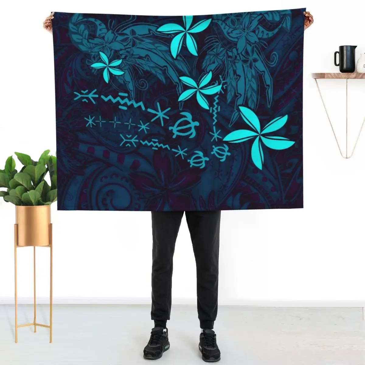 Polynesian Tribal Tropical Abstract Throw Blanket Fuzzy Plush Throw Blanket for Sofa Chair
Polynesian Tribal Tropical Abstract Throw Blanket Fuzzy Plush Throw Blanket for Sofa Chair