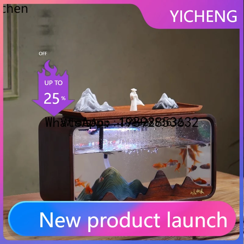 X1 desktop fish tank flowing water ornament light luxury circulating water office rockery
X1 desktop fish tank flowing water ornament light luxury circulating water office rockery