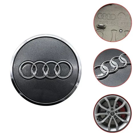 4pcs 60mm/61mm/68mm/69mm car wheel center replacement cover, suitable for Audi Q2 Q3 Q5 Q6 Q7 Q8 A1 A2 A3 A4 A5 A6 A7 A8 TT