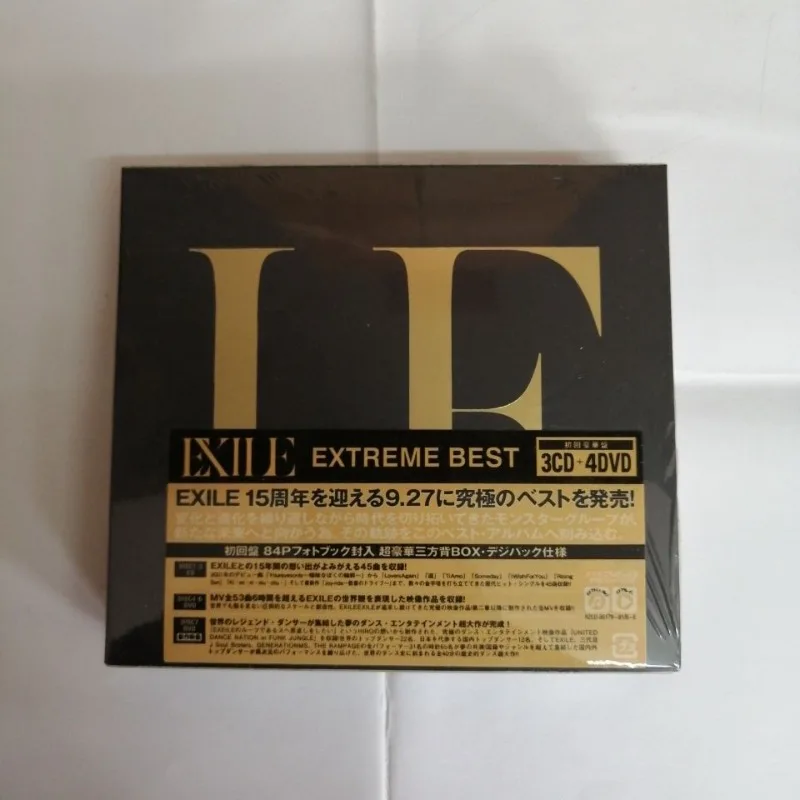 J-pop Exile HIRO Music CD EXTREME BEST Album 3pcs Music Record and 4pcs DVD Cosplay Walkman Car Soundtracks Box Collection Gift
J-pop Exile HIRO Music CD EXTREME BEST Album 3pcs Music Record and 4pcs DVD Cosplay Walkman Car Soundtracks Box Collection Gift