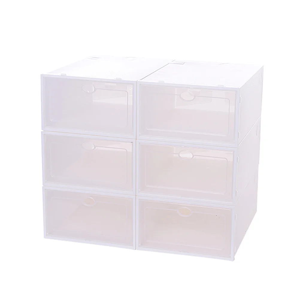 6Pcs Shoes Storage Box Stackable Thickened Clear Shoe Container Organize Closet Space Ideal for Under Bed Rack Cabinet Home
6Pcs Shoes Storage Box Stackable Thickened Clear Shoe Container Organize Closet Space Ideal for Under Bed Rack Cabinet Home
