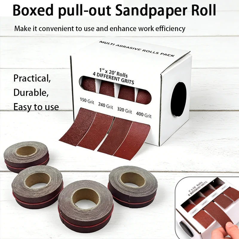 4 Roll 6 Roll Grits Sandpaper Alumina sandpaper Roll Set 80/150/240/320/400 /600 Grit Abrasive Rolls For Woodworking Automotive
4 Roll 6 Roll Grits Sandpaper Alumina sandpaper Roll Set 80/150/240/320/400 /600 Grit Abrasive Rolls For Woodworking Automotive