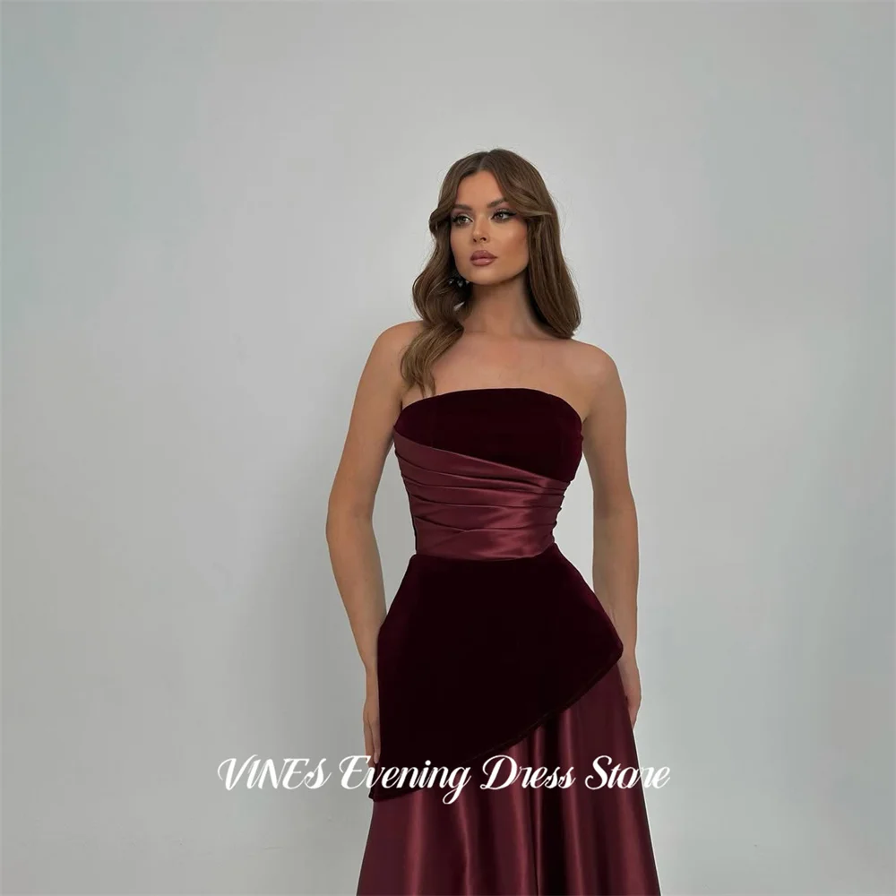 VINES Brown Sleeveless Elegant Party Dresses Satin A Line Evening Dresses Floor Length فساتين السهرة Customized
VINES Brown Sleeveless Elegant Party Dresses Satin A Line Evening Dresses Floor Length فساتين السهرة Customized