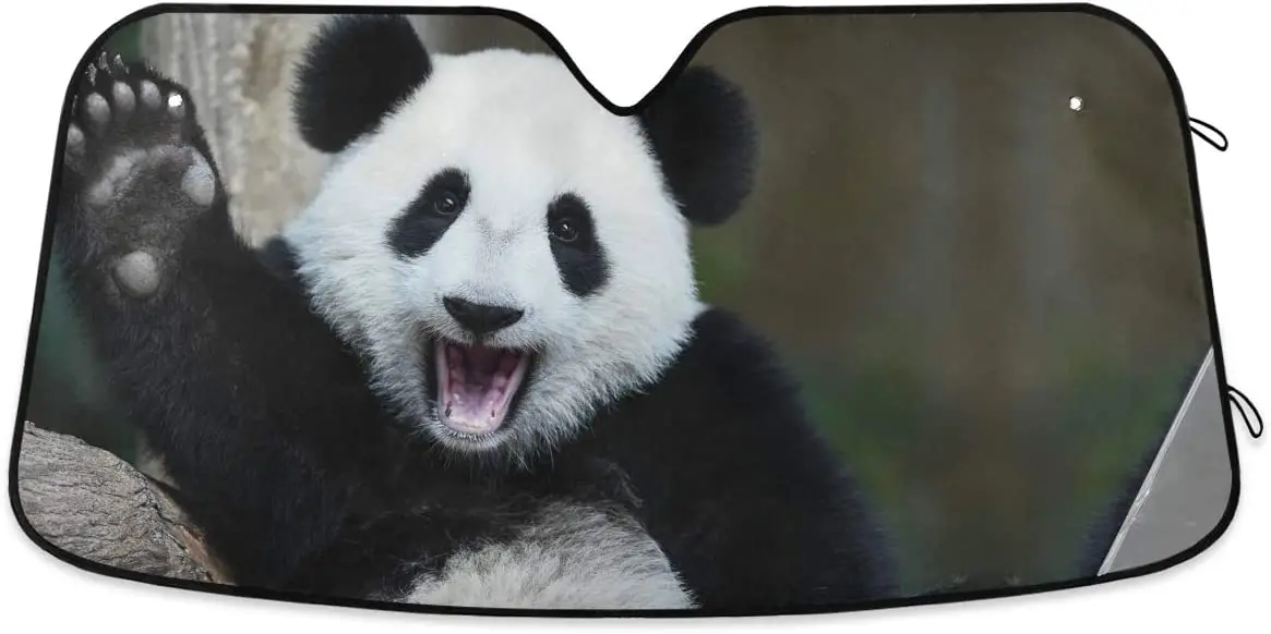 Qilmy Cute Hello Panda Car Sunshade for Windshield Automotive Sun Visor Protector Foldable for SUV Truck Front Window
Qilmy Cute Hello Panda Car Sunshade for Windshield Automotive Sun Visor Protector Foldable for SUV Truck Front Window