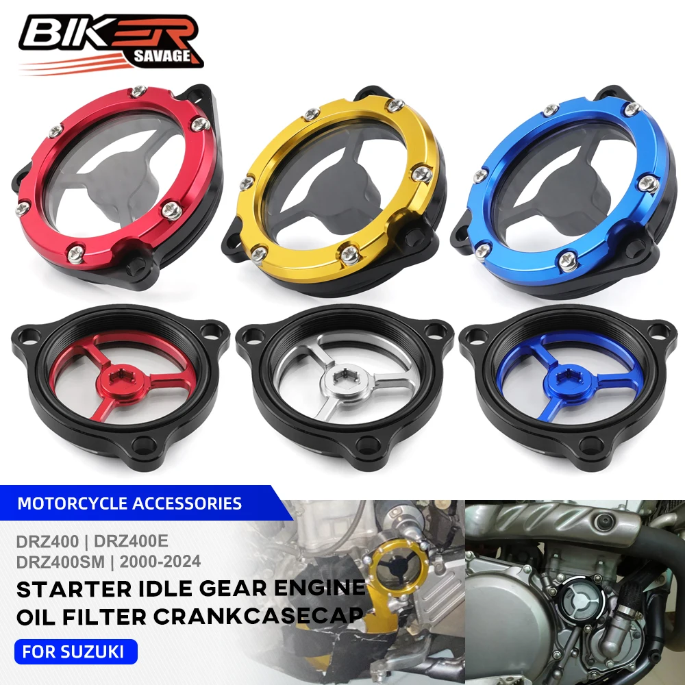 For SUZUKI DRZ400 DR-Z400 Engine Oil Filter Cover Cap DRZ400SM DRZ400E 2000-2024 Motorcycle Accessories Starter Idle Gear Cover
For SUZUKI DRZ400 DR-Z400 Engine Oil Filter Cover Cap DRZ400SM DRZ400E 2000-2024 Motorcycle Accessories Starter Idle Gear Cover