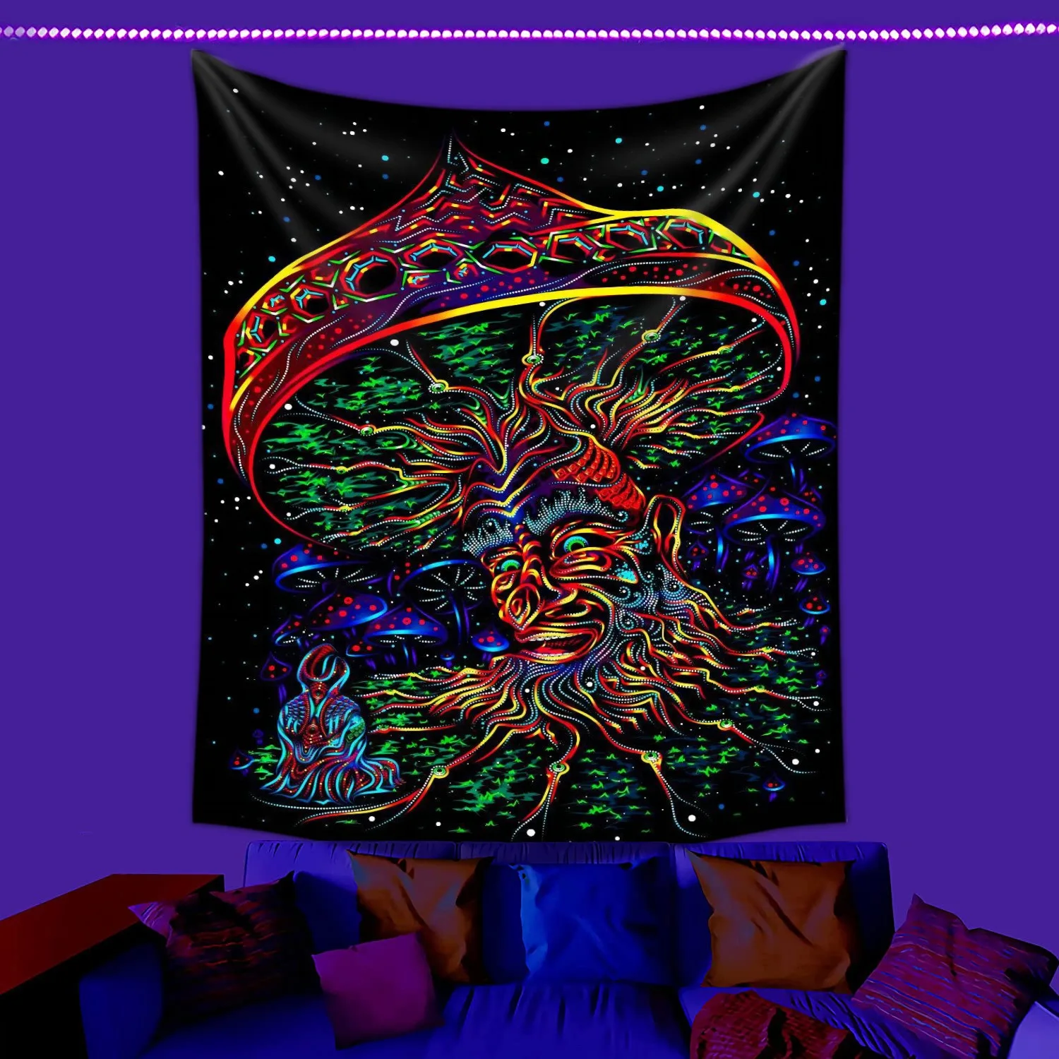 UV Reactive Astronaut Jellyfish Blacklight Tapestry 2D Flat Printed Peach Skin Fluorescent Wall Hanging Galaxy Dorm Decor
UV Reactive Astronaut Jellyfish Blacklight Tapestry 2D Flat Printed Peach Skin Fluorescent Wall Hanging Galaxy Dorm Decor