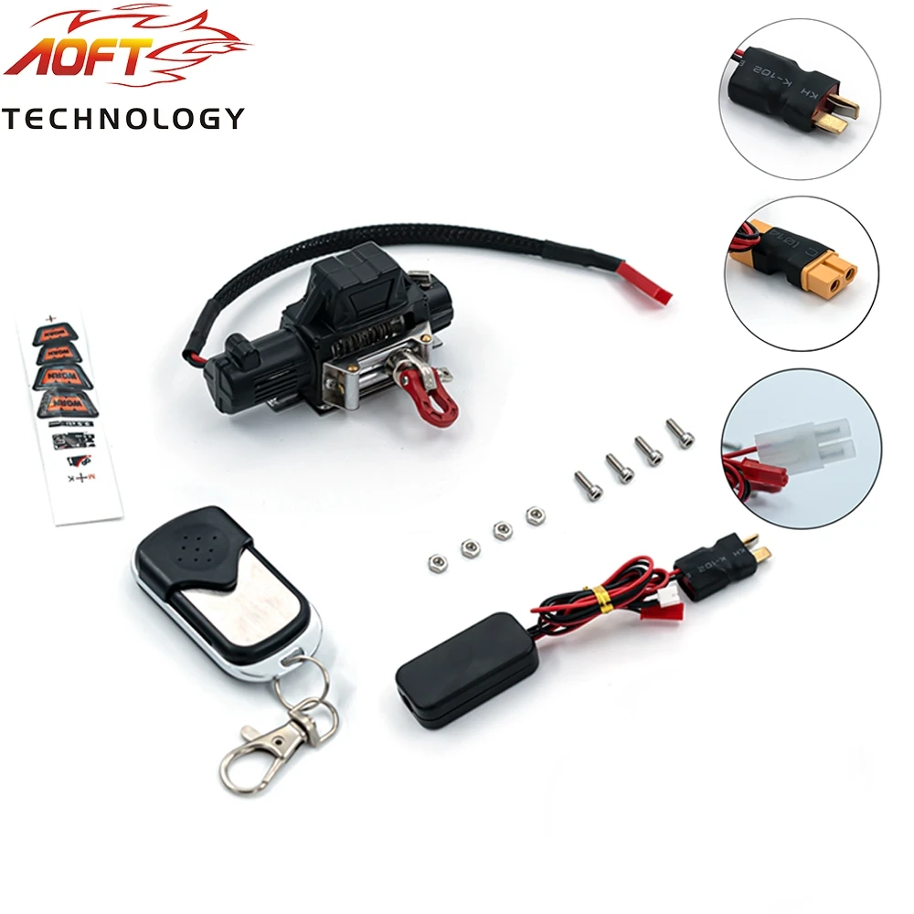 Metal Automatic Simulation Winch +Wireless Remote Controller Set for 1/10 1/8 Traxxas TRX-4 Trx4 Axial SCX10 90046 RC4WD D90 KM2
Metal Automatic Simulation Winch +Wireless Remote Controller Set for 1/10 1/8 Traxxas TRX-4 Trx4 Axial SCX10 90046 RC4WD D90 KM2
