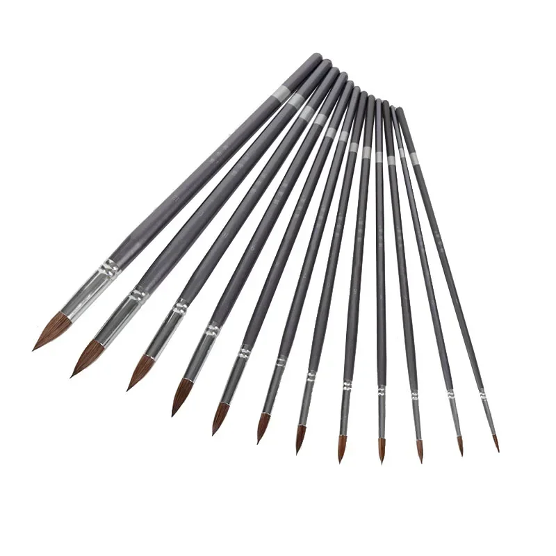 6pcs/Set long rod weasel hair pointed round paintbrush acrylic paints gouache water color brush art oil paint brush Art Supplies
6pcs/Set long rod weasel hair pointed round paintbrush acrylic paints gouache water color brush art oil paint brush Art Supplies
