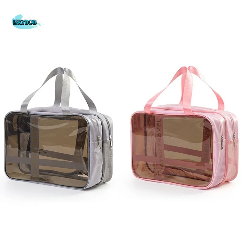 Clear Women Cosmetic Bag Wet-dry Separation Storage Makeup Pouch Double-Layer Large Capacity Travel Wash Bag Toiletry Organizer
Clear Women Cosmetic Bag Wet-dry Separation Storage Makeup Pouch Double-Layer Large Capacity Travel Wash Bag Toiletry Organizer