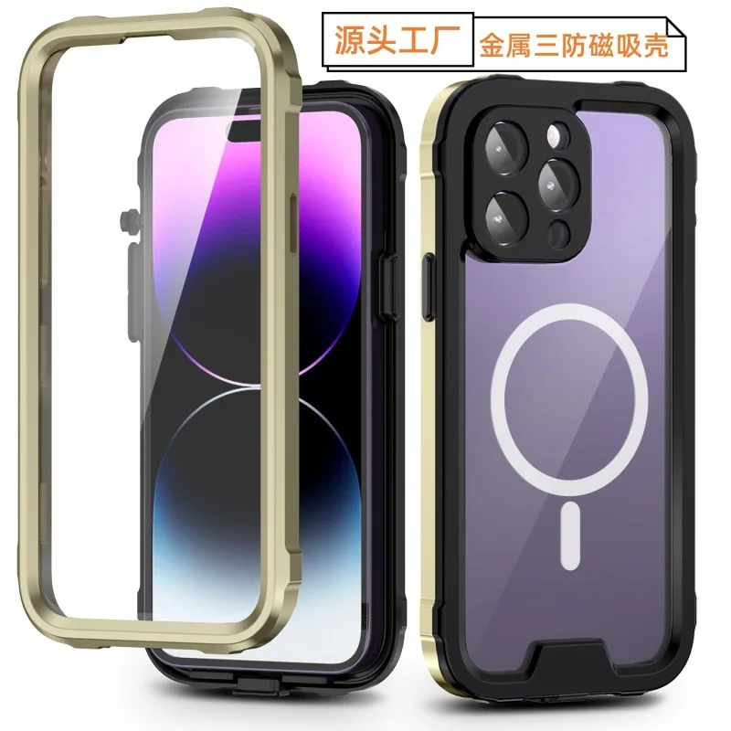 Armor Metal Aluminum Phone Case For Iphone 14 Pro Max Plus Case Camera Screen Protection Shockproof Bumper Cover Coque Fundas
Armor Metal Aluminum Phone Case For Iphone 14 Pro Max Plus Case Camera Screen Protection Shockproof Bumper Cover Coque Fundas