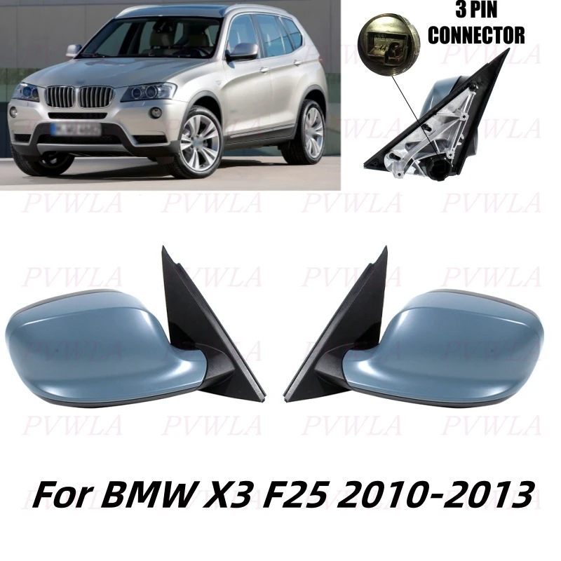 3Pin Heat Memory Power Fold Power Adjust Rear Mirror Assembly For BMW X3 F25 2010 2011 2012 2013 Car Accessories No Color 
3Pin Heat Memory Power Fold Power Adjust Rear Mirror Assembly For BMW X3 F25 2010 2011 2012 2013 Car Accessories No Color