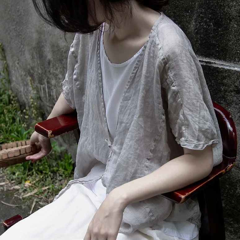 The design is comfortable, the outer cover is covered with high texture, literary and low luxury, retro ramie sunscreen cardigan
The design is comfortable, the outer cover is covered with high texture, literary and low luxury, retro ramie sunscreen cardigan