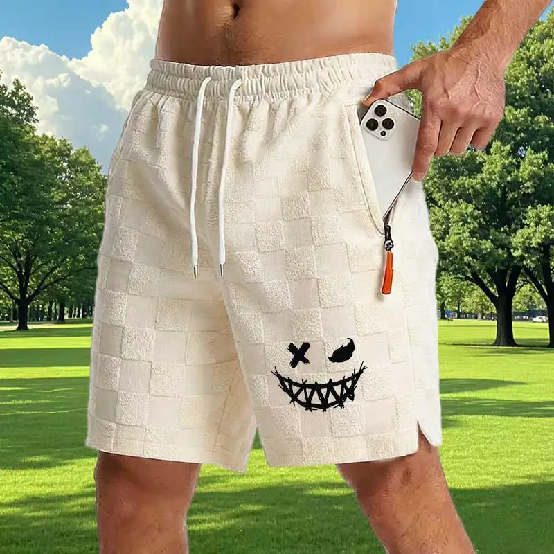 2026 New Summer Men's Shorts Checkered Pattern Breathable Sports Shorts Casual Elastic Waist Beach Shorts with Side Pockets
2026 New Summer Men's Shorts Checkered Pattern Breathable Sports Shorts Casual Elastic Waist Beach Shorts with Side Pockets