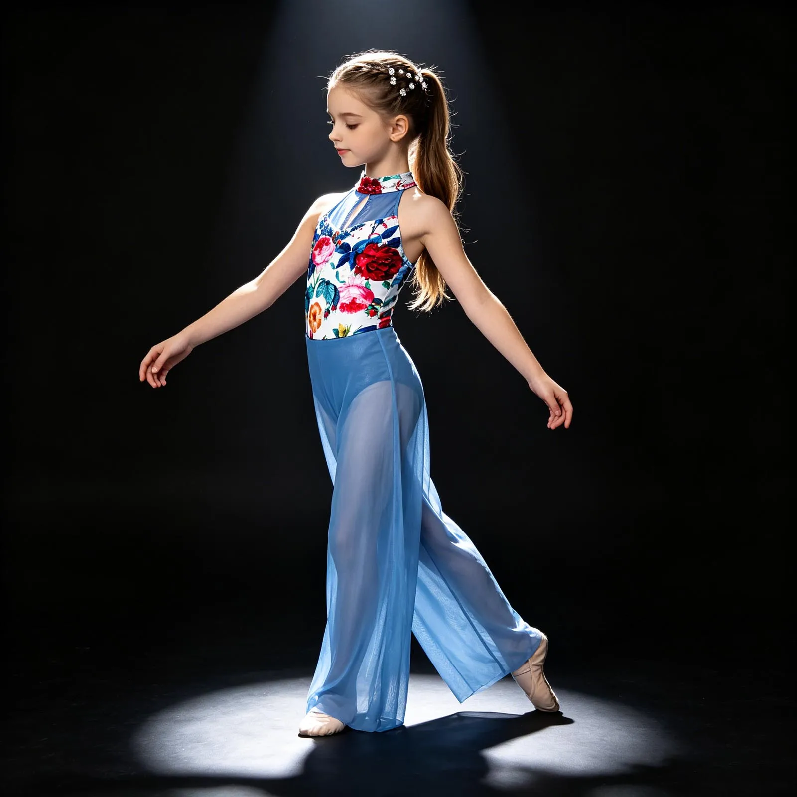 Girls Modern Lyrical Dance Jumpsuit Rhinestones Acrobatic Gymnastic Skating Unitard Halter Sleeveless Mesh Ballet Dance Bodysuit
Girls Modern Lyrical Dance Jumpsuit Rhinestones Acrobatic Gymnastic Skating Unitard Halter Sleeveless Mesh Ballet Dance Bodysuit
