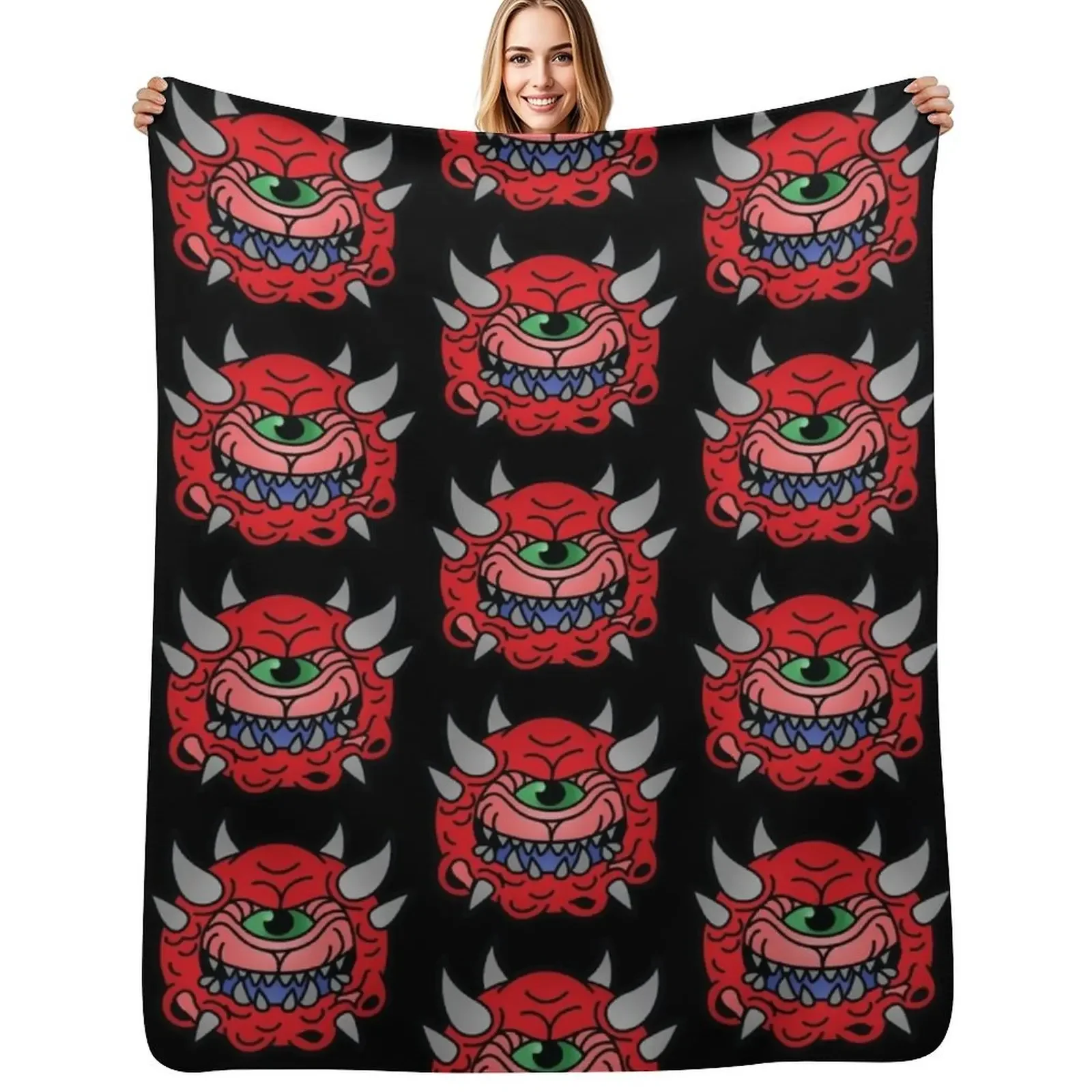 Cacodemon Throw Blanket for winter for sofa Plush Blanket
Cacodemon Throw Blanket for winter for sofa Plush Blanket