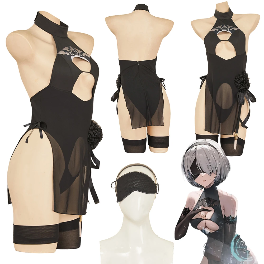 Fantasia NieR Of Automata YoRHa 2B Cosplay Sexy Lingerie Anime Game Disfraz Costume Women Fantasy Halloween Carnival Party Cloth
Fantasia NieR Of Automata YoRHa 2B Cosplay Sexy Lingerie Anime Game Disfraz Costume Women Fantasy Halloween Carnival Party Cloth