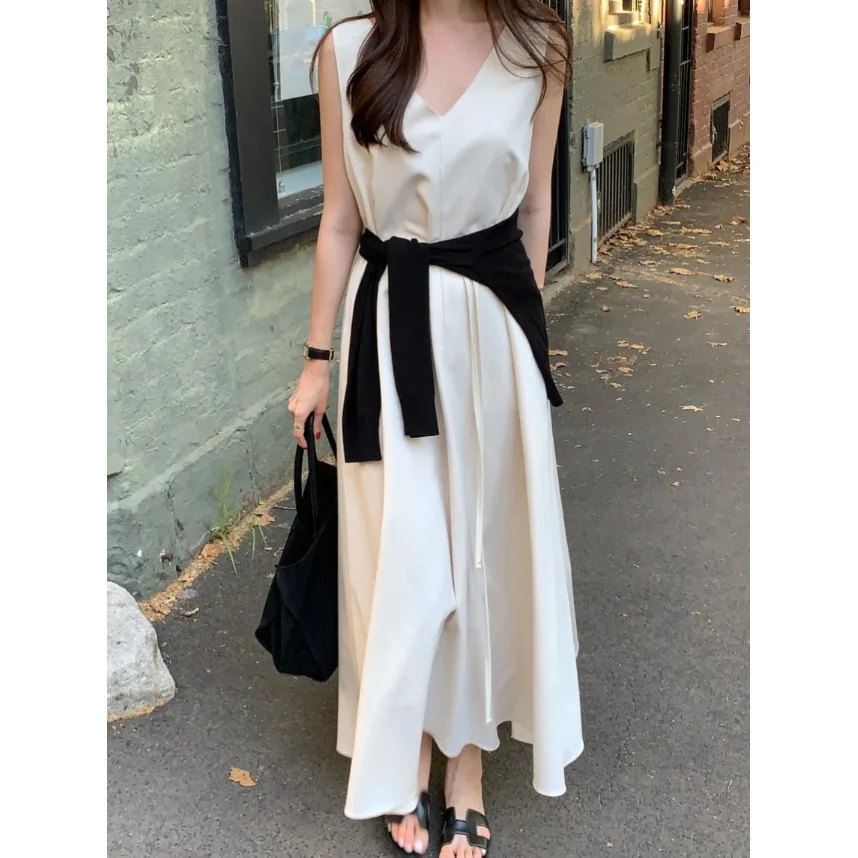 Ele V-Ne Svel Dr Women's Slimming Belted Long Dr Chic Summer Faion Korean Sle Suitable for Various Occa...
Ele V-Ne Svel Dr Women's Slimming Belted Long Dr Chic Summer Faion Korean Sle Suitable for Various Occa...