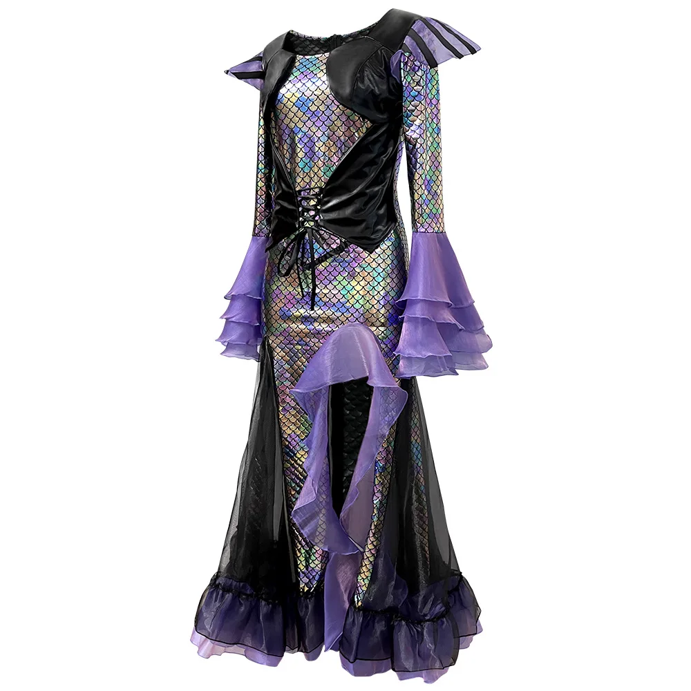 Dark Mermaid Long Dress Costume Women's Cosplay Performance Apparel Halloween Masquerade Ball Ethnic Stage Wear Ladies Gown
Dark Mermaid Long Dress Costume Women's Cosplay Performance Apparel Halloween Masquerade Ball Ethnic Stage Wear Ladies Gown