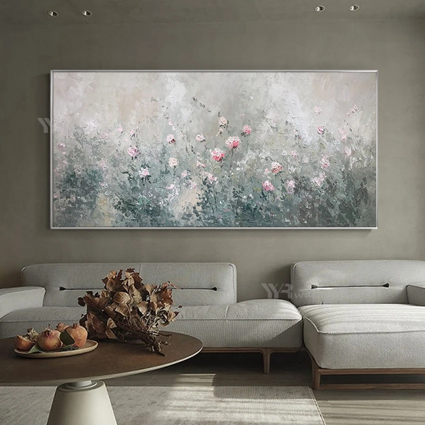 One Piece Wall Painting Small Pink Flowers Hang Picture For Home Decor Handmade Canvas Oil Painting Art Poster For Living Room 
One Piece Wall Painting Small Pink Flowers Hang Picture For Home Decor Handmade Canvas Oil Painting Art Poster For Living Room