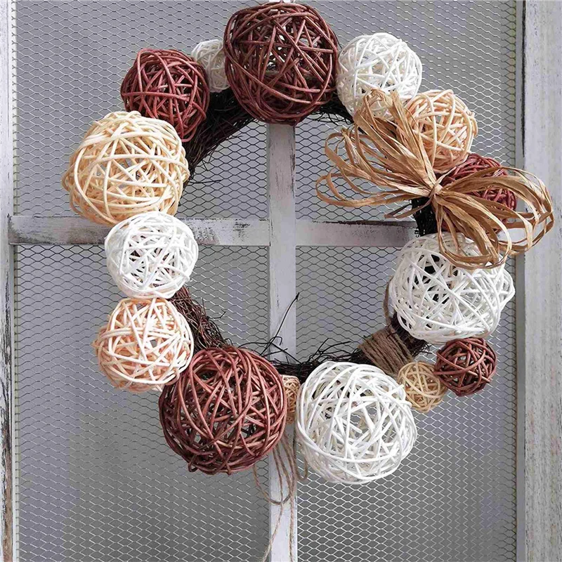 105 Pcs/Lot Mixed 3 Colors Rattan Balls Vase Fillers For Wedding Party Christmas Decoration, Three Size(3Cm/5Cm/7Cm)
105 Pcs/Lot Mixed 3 Colors Rattan Balls Vase Fillers For Wedding Party Christmas Decoration, Three Size(3Cm/5Cm/7Cm)