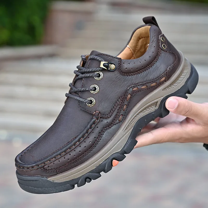 Men's Shoes Genuine Leather Flats Men Loafers High Quality Outdoor Men Sneakers Breathable Casual Shoes Botines Para Hombres
Men's Shoes Genuine Leather Flats Men Loafers High Quality Outdoor Men Sneakers Breathable Casual Shoes Botines Para Hombres