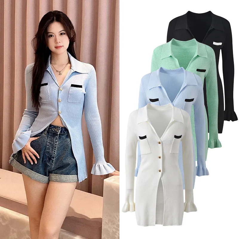 Fall 2025 Design Sensation Slim Fit Knitted V-ne Sve Opening Faionable Meticulousn Sle Women's Sweater Coat
Fall 2025 Design Sensation Slim Fit Knitted V-ne Sve Opening Faionable Meticulousn Sle Women's Sweater Coat