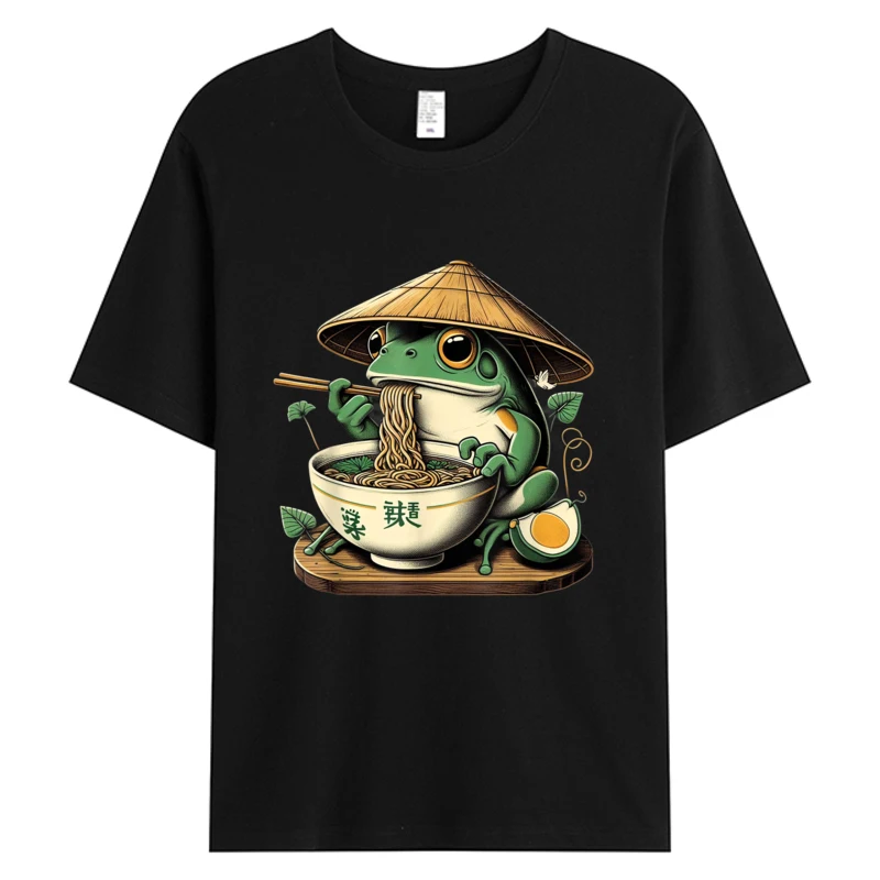 Frog Eating Ramen Kawaii Neko Tshirt Japanese Noodles Anime Lovers T-shirt Men's Cotton Fabric Graphic T-Shirts Dropshipping
Frog Eating Ramen Kawaii Neko Tshirt Japanese Noodles Anime Lovers T-shirt Men's Cotton Fabric Graphic T-Shirts Dropshipping
