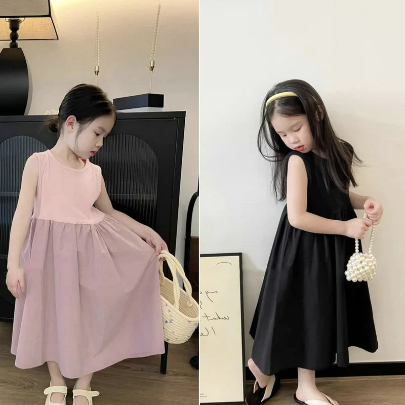 2025 New Girls Solid Colour Vestidos Children Summer Cute Dresses Baby Casual Sleeves Dress 2-6Y Kids Cool Princess Clothing
2025 New Girls Solid Colour Vestidos Children Summer Cute Dresses Baby Casual Sleeves Dress 2-6Y Kids Cool Princess Clothing