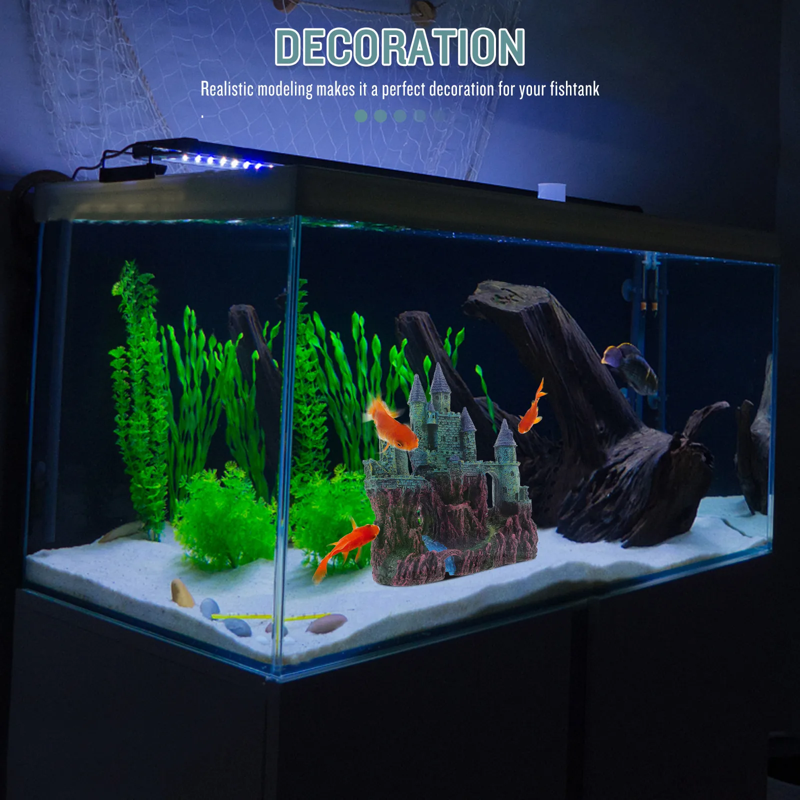 High Quality Resin Simulation Rockery Castle Fish Tank Decoration Lifelike Aquarium Rockery Landscaping Decor Tabletop Home
High Quality Resin Simulation Rockery Castle Fish Tank Decoration Lifelike Aquarium Rockery Landscaping Decor Tabletop Home