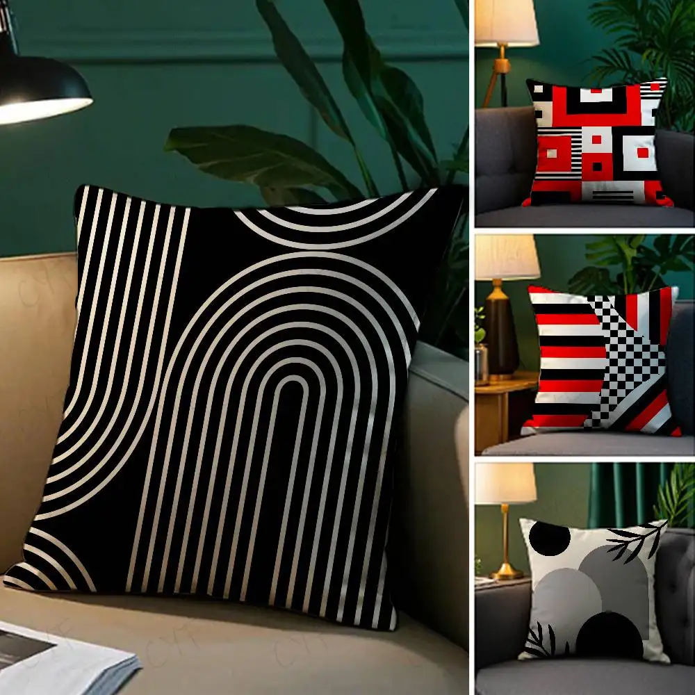 Abstract GeometricModern Boho Pillow Case Custom Printed Brushed Fleece Pillow, Baby Skin-Touch, Eco-Friendly Dye-Sublimation Cu
Abstract GeometricModern Boho Pillow Case Custom Printed Brushed Fleece Pillow, Baby Skin-Touch, Eco-Friendly Dye-Sublimation Cu