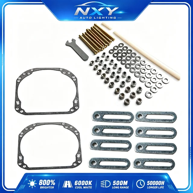 NXY Y01 LED Headlight Retrofit Kit Projector Lens Bracket Adapter Plate Sealant Glue DIY Car Light Modification Accessories Set
NXY Y01 LED Headlight Retrofit Kit Projector Lens Bracket Adapter Plate Sealant Glue DIY Car Light Modification Accessories Set