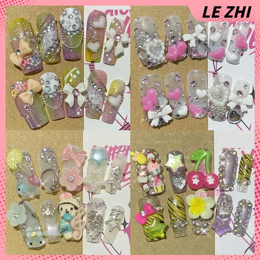Sweet Cool Long Square Sexy Lace Press On Nails Hello Kitty Long Coffin Leopard Cherry Reusable Full Cover Nail Party Sticker
Sweet Cool Long Square Sexy Lace Press On Nails Hello Kitty Long Coffin Leopard Cherry Reusable Full Cover Nail Party Sticker