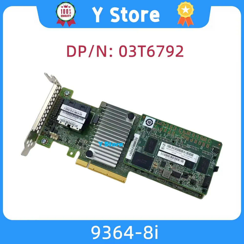 Y Store Original 12GB/S 9364-8i SAS3108 CONTROLLER SAS SATA 03T6792 H3-25503-05B 1GB CacheCade Pro 2.0 Card Fast Ship
Y Store Original 12GB/S 9364-8i SAS3108 CONTROLLER SAS SATA 03T6792 H3-25503-05B 1GB CacheCade Pro 2.0 Card Fast Ship