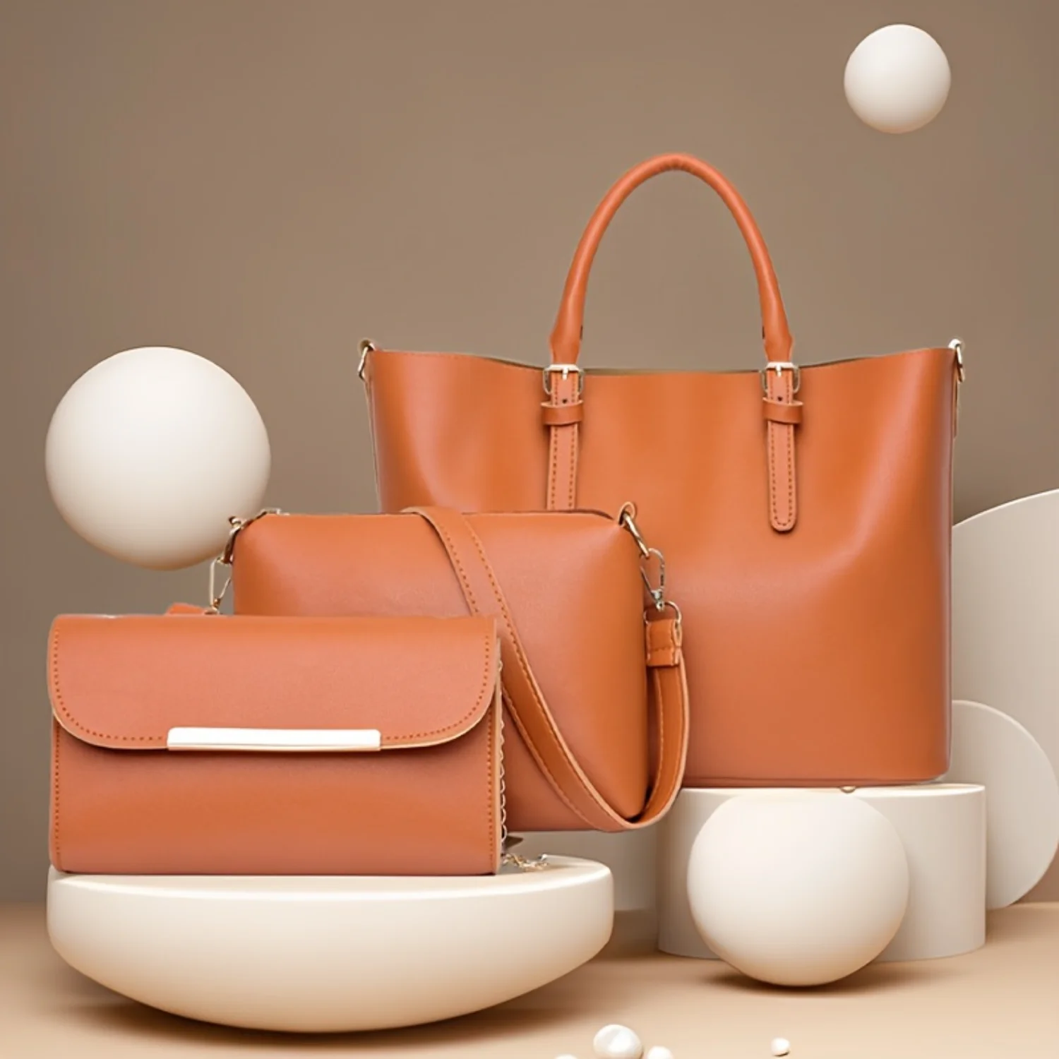 Women's Fashion Handbag Set, Large Capacity Tote, Shoulder Bag, Clutch - Elegant Bags
Women's Fashion Handbag Set, Large Capacity Tote, Shoulder Bag, Clutch - Elegant Bags