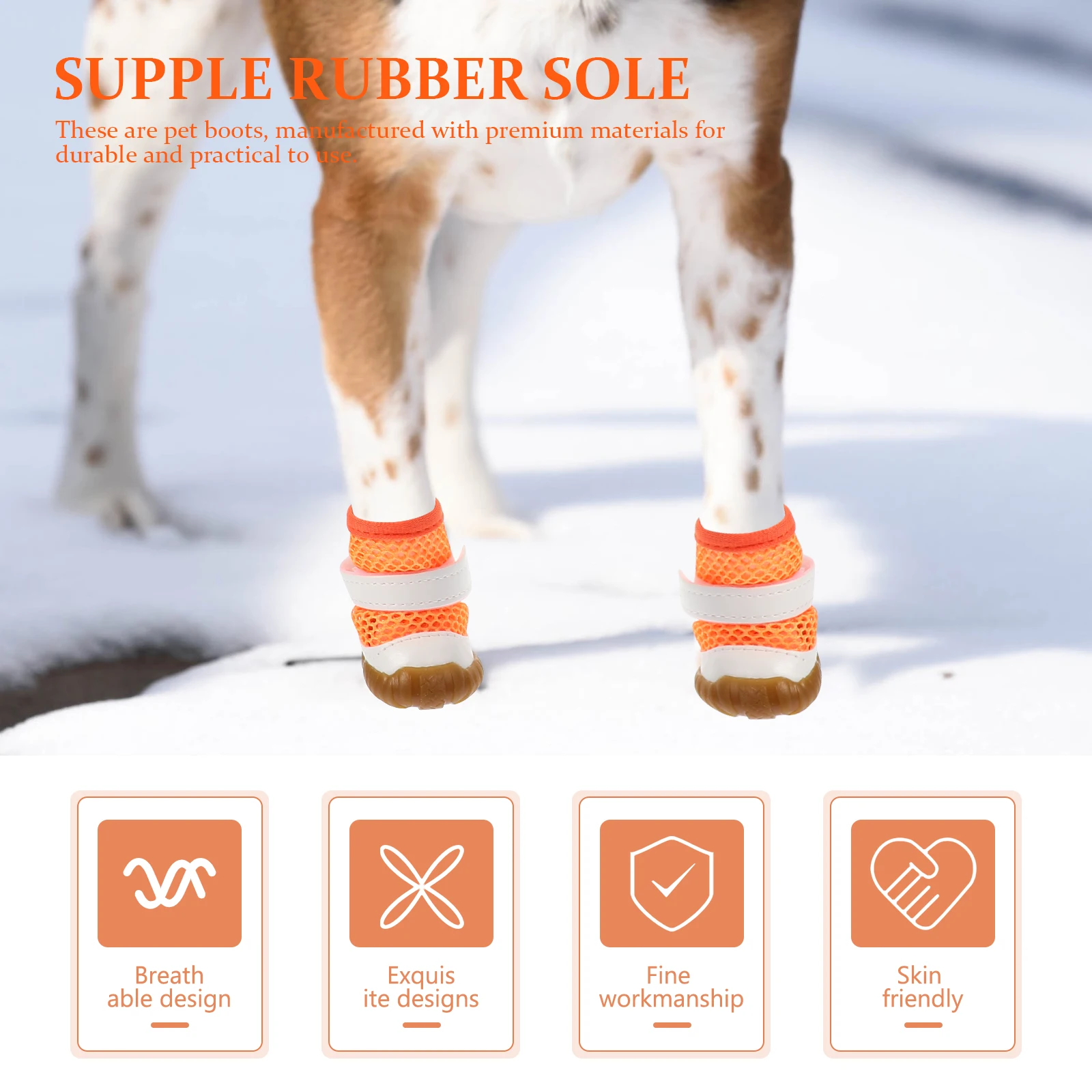 4pcs Breathable Shoes Puppy Boots Wear-Resistant Pet Footwear Scratch Protection Outdoor Comfortable
4pcs Breathable Shoes Puppy Boots Wear-Resistant Pet Footwear Scratch Protection Outdoor Comfortable
