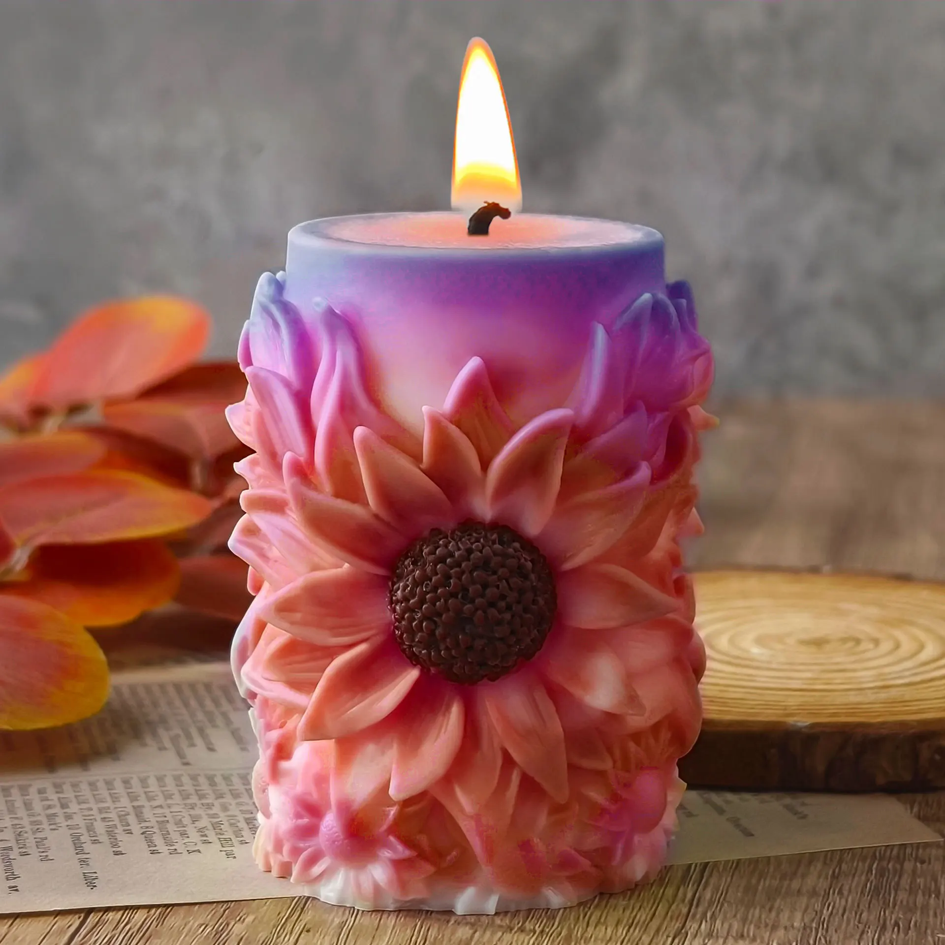 Sunflower 3D Silicone Candle Soap Mold Handmade Plaster Sculpture Handmade Scented Aromatherapy Party Gifts moldes de silicona
Sunflower 3D Silicone Candle Soap Mold Handmade Plaster Sculpture Handmade Scented Aromatherapy Party Gifts moldes de silicona
