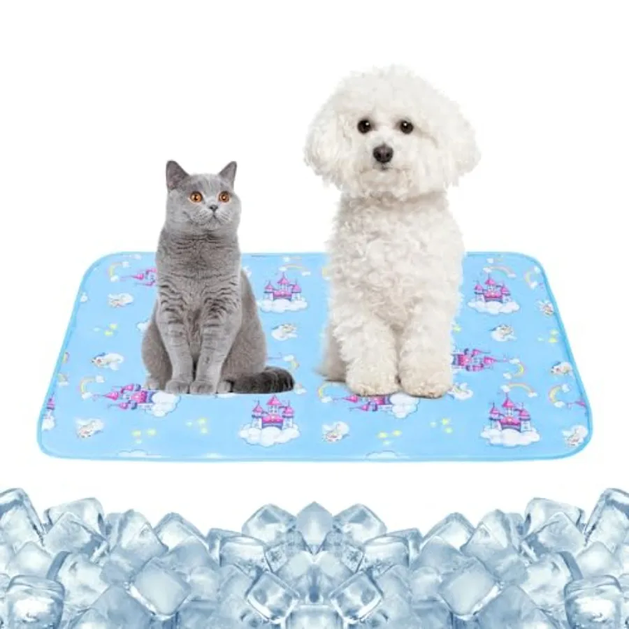 Summer Pet Cooling Mat - Cat Dog Cushion Pad Sleeping Cool Castle Comfortable Soft for Pets and Adults,S
Summer Pet Cooling Mat - Cat Dog Cushion Pad Sleeping Cool Castle Comfortable Soft for Pets and Adults,S
