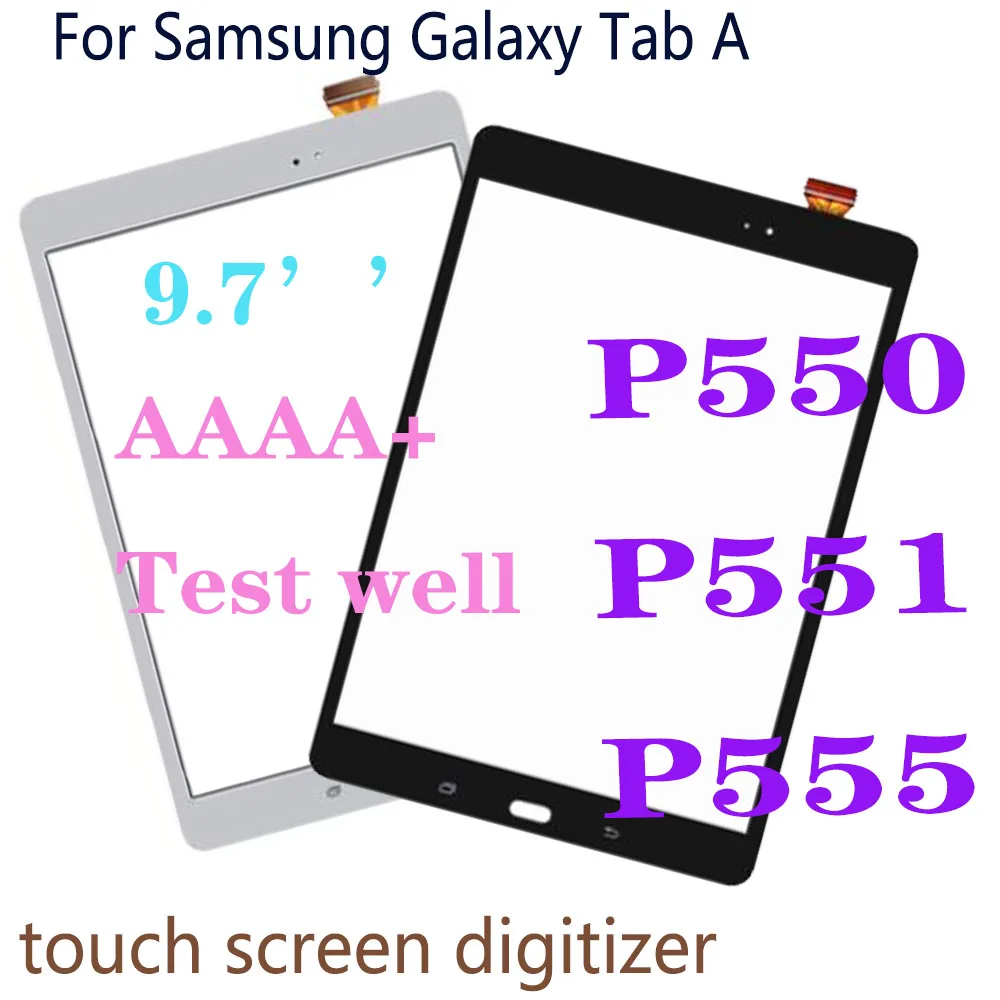 Сенсорный экран 9,7 дюйма P550 для Samsung Galaxy Tab A SM-P550 P551 P555, сенсорная панель, дигитайзер, сенсорное ЖК-стекло, объектив
Сенсорный экран 9,7 дюйма P550 для Samsung Galaxy Tab A SM-P550 P551 P555, сенсорная панель, дигитайзер, сенсорное ЖК-стекло, объектив