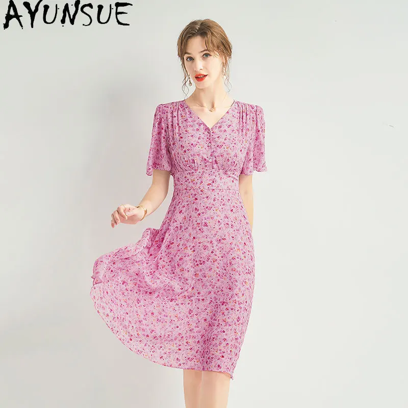100% Real Mulberry Silk Dress Elegant Dresses for Women Fashion Summer Dress 2024 High Waist Midi Dress Woman Clothing New Style
100% Real Mulberry Silk Dress Elegant Dresses for Women Fashion Summer Dress 2024 High Waist Midi Dress Woman Clothing New Style