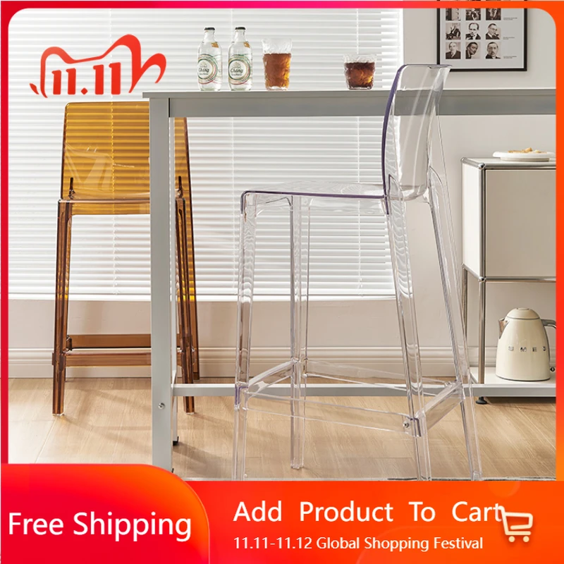 Creative Modern Bar Chairs Transoiparent Design Single Personalized High Chairs Lounge Nordic Taburetes De Bar Salon Furniture
Creative Modern Bar Chairs Transoiparent Design Single Personalized High Chairs Lounge Nordic Taburetes De Bar Salon Furniture