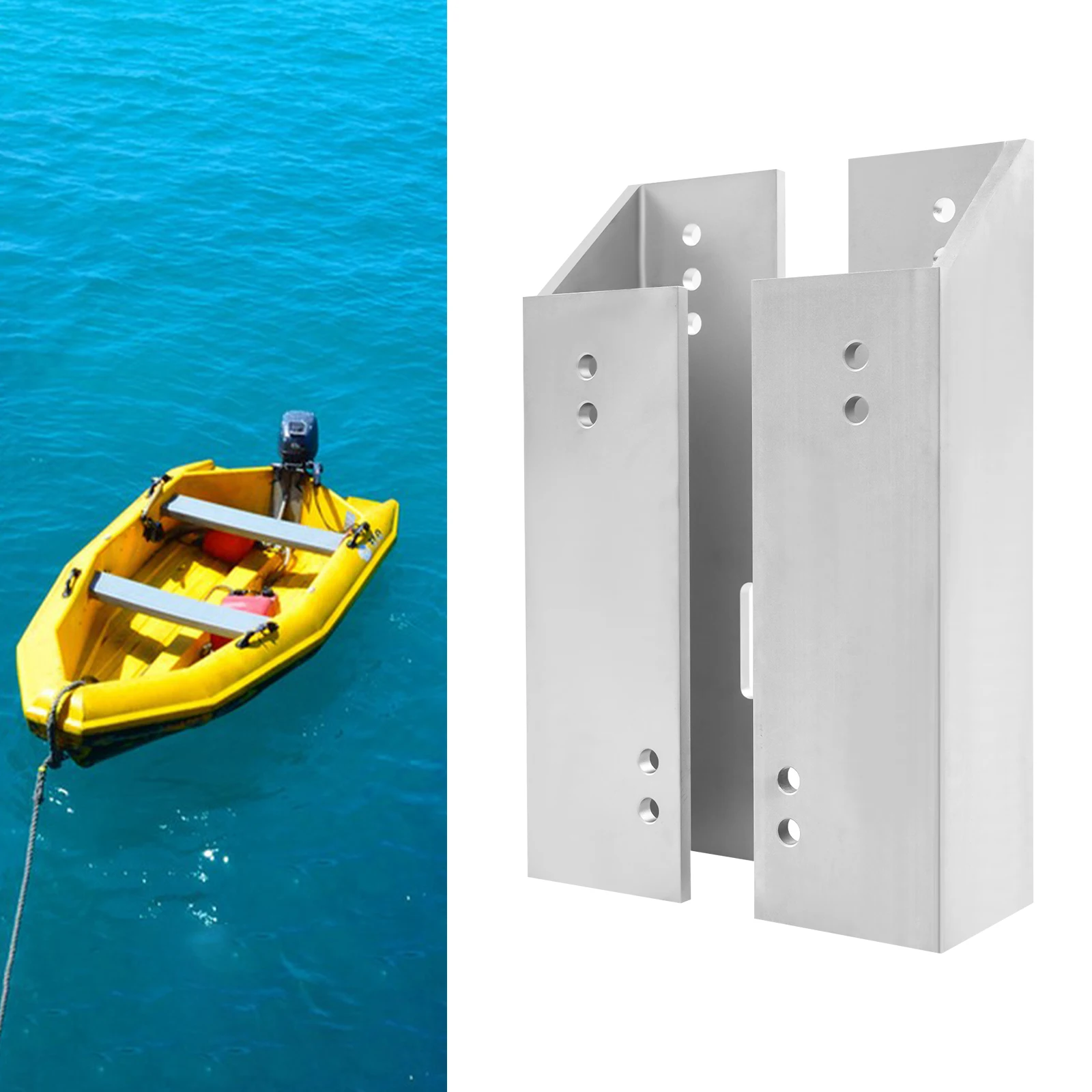 Outboard Jack Plate, 4 Inch Setback Aluminum Alloy Bracket, Short to Long Shaft Conversion for Outboard Motor, for Propeller to Jet Drive Conversion, , fit for 2-stroke 60HP/4-stroke 60HP, Marine Mount
Outboard Jack Plate, 4 Inch Setback Aluminum Alloy Bracket, Short to Long Shaft Conversion for Outboard Motor, for Propeller to Jet Drive Conversion, , fit for 2-stroke 60HP/4-stroke 60HP, Marine Mount
