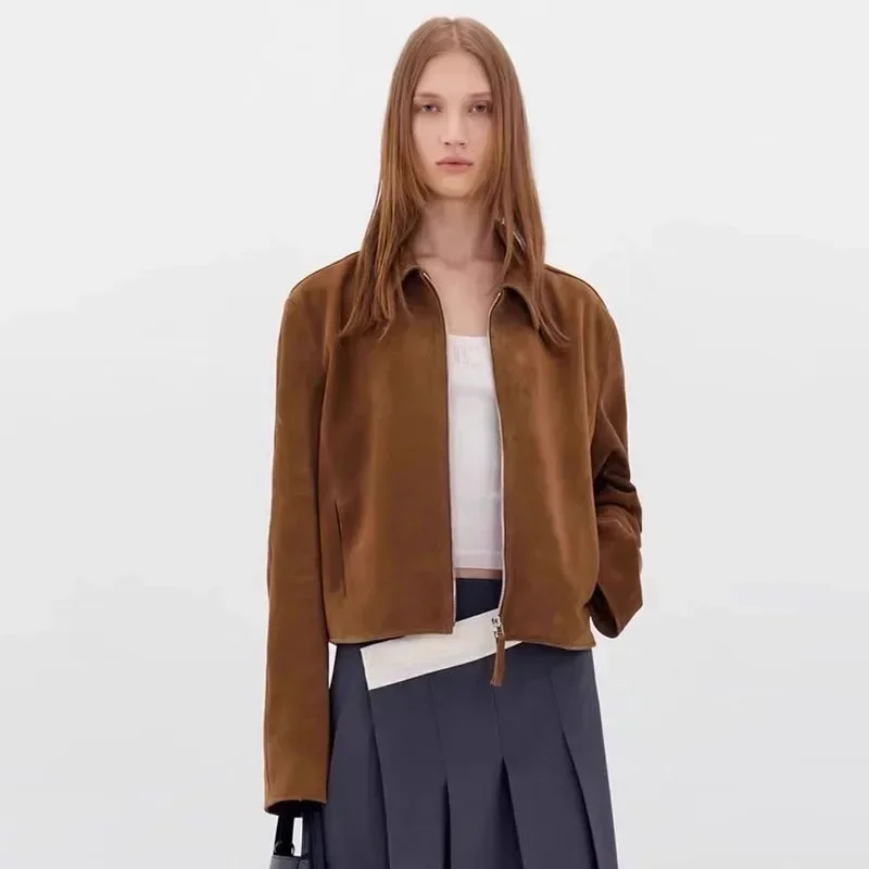 LOW* 24SA Daily Commuter Loose Classic Retro Old Zip Flip Collar Jacket Coat Ladies Fashion Simple
LOW* 24SA Daily Commuter Loose Classic Retro Old Zip Flip Collar Jacket Coat Ladies Fashion Simple