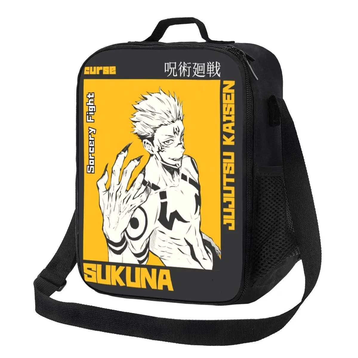 Custom Cool Anime Sukuna Jujutsu Kaisen Lunch Bag Women Warm Cooler Insulated Lunch Box for Kids School
Custom Cool Anime Sukuna Jujutsu Kaisen Lunch Bag Women Warm Cooler Insulated Lunch Box for Kids School