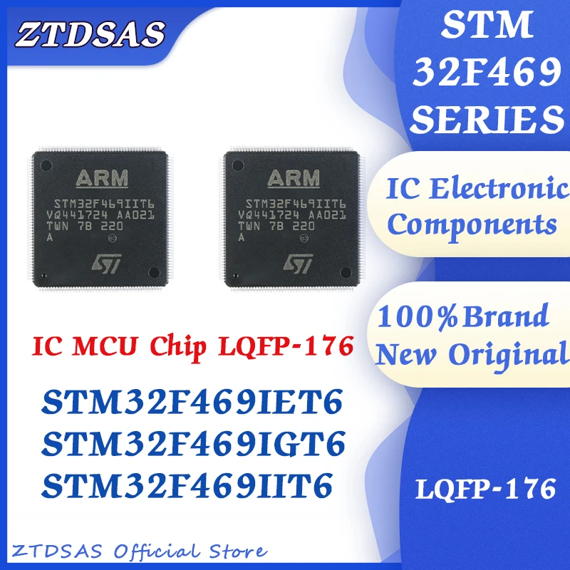 STM32F469IET6 STM32F469IGT6 STM32F469IIT6 STM32F469IE STM32F469IG STM32F469II STM32F469 STM32F STM32 STM IC MCU Chip LQFP-176
STM32F469IET6 STM32F469IGT6 STM32F469IIT6 STM32F469IE STM32F469IG STM32F469II STM32F469 STM32F STM32 STM IC MCU Chip LQFP-176