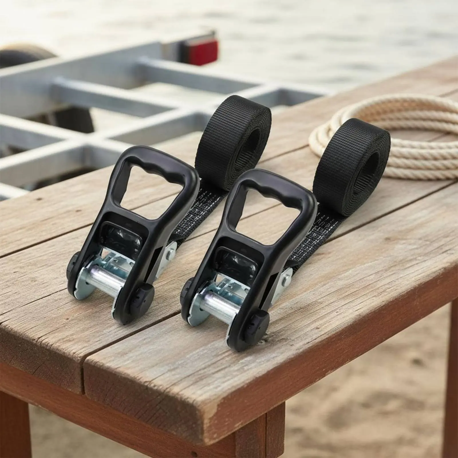 Ratchet Fastening Strap Strap Long-Lasting Nylon Sturdy Duty Ratchet Strap Non-Slip Buckle Reinforced Stitching for Boaters
Ratchet Fastening Strap Strap Long-Lasting Nylon Sturdy Duty Ratchet Strap Non-Slip Buckle Reinforced Stitching for Boaters
