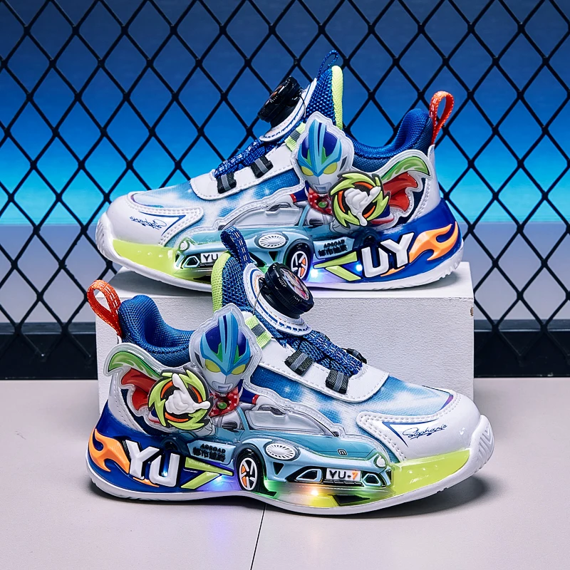 Cartoon Pattern Breathable Mesh Running Shoes Soft Sole Casual Sports Footwear For Boys Girls Daily Outdoor Wear
Cartoon Pattern Breathable Mesh Running Shoes Soft Sole Casual Sports Footwear For Boys Girls Daily Outdoor Wear