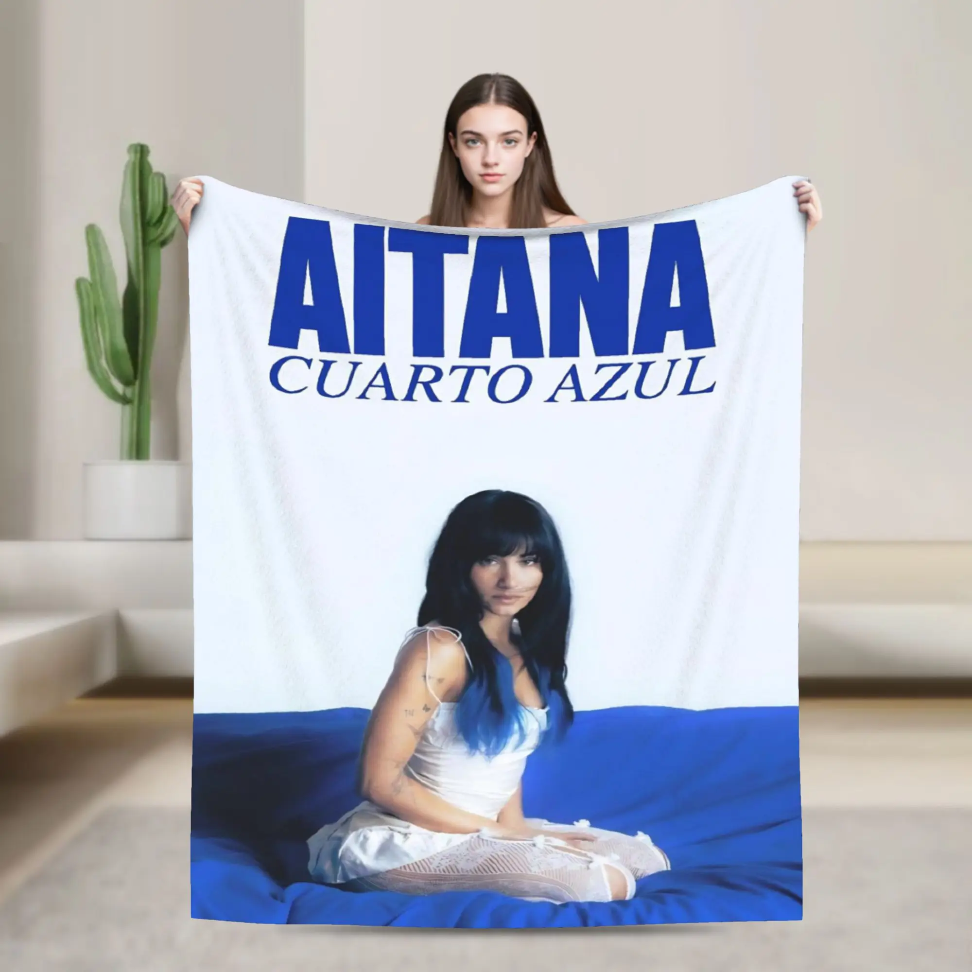 Singer Aitana Cuarto Azul Tour Blanket Fuzzy Awesome Breathable Throw Blankets for Coverlet Textile Decor
Singer Aitana Cuarto Azul Tour Blanket Fuzzy Awesome Breathable Throw Blankets for Coverlet Textile Decor